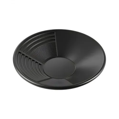 VEVOR Goldwaschpfanne 10 & 14 Zoll, Goldwannenbecken aus PP, 19-tlg. Tragbar, mit Klassiersieben, Sandmagnet, Steinhacke, Schaufeln, Rucksack und Zubehör, Gold Waschpfanne Tray Kit, Schwarz – Bild 10