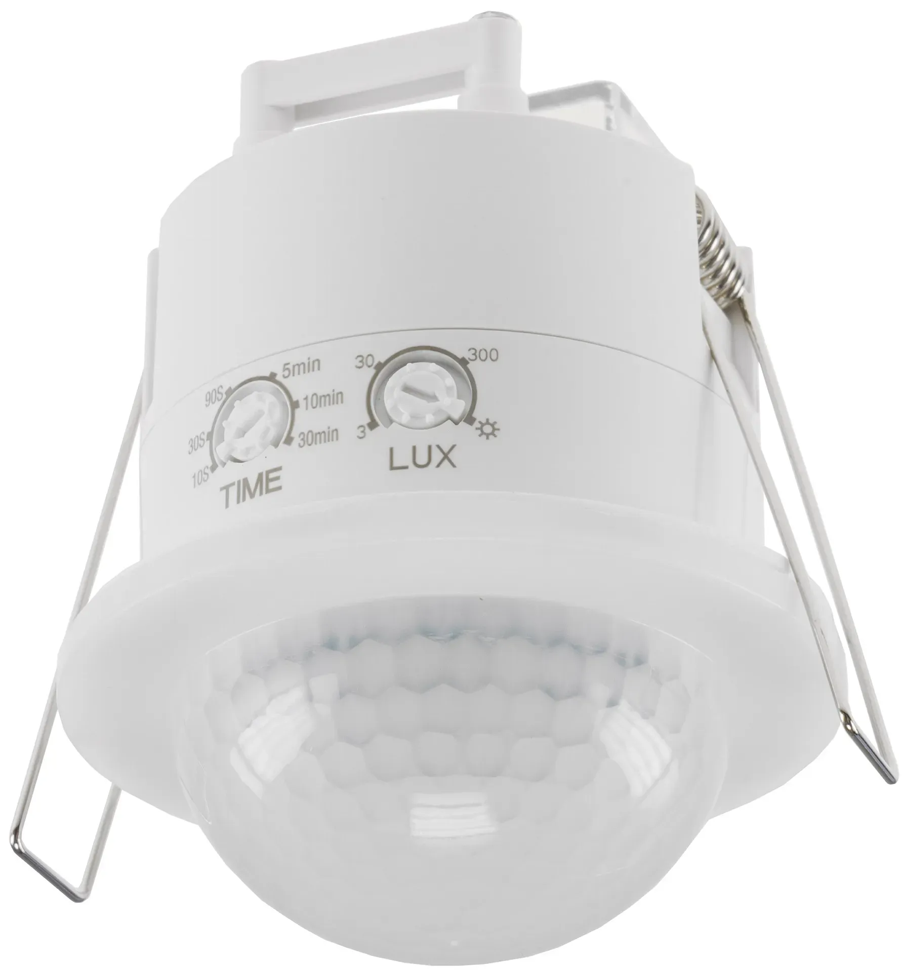 Decken-Einbau Bewegungsmelder 360° IP54 PIR, mit Präsenzfunktion, 20m Detektion Decken-Einbau Bewegungsmelder 360° IP54 PIR, mit Präsenzfunktion, 20m Detektion
