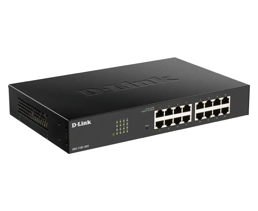 D-Link DGS-1100-24PV2 Managed L2 Gigabit Ethernet (10/100/1000) Power over Ethernet (PoE) Schwarz – Bild 2