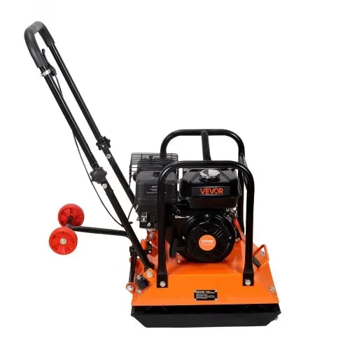 VEVOR Benzin Rüttelplatte, 6,5 PS (212 CC) Motor, 6400 U/min Vibrationsstampfer, 15 kN Verdichtungsdruck, Platte 530x400 mm, Handgeführter Rüttler für Pflasterarbeiten, Asphalt & Fundamente – Bild 9