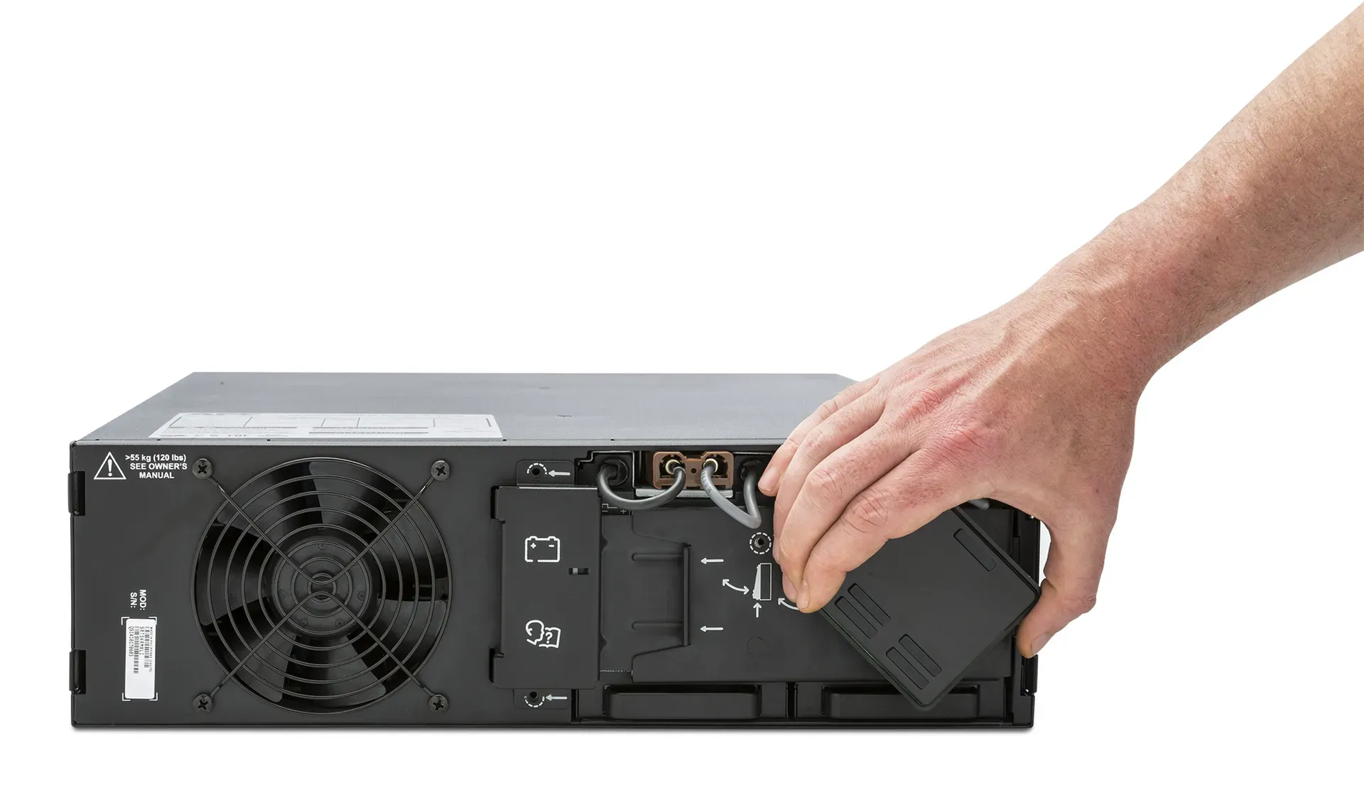 APC Smart-UPS On-Line SRT5KRMXLI - 5000VA, 6x C13, 4x C19 Ausgang, Rack-montierbar, eingebettetes NMC – Bild 7