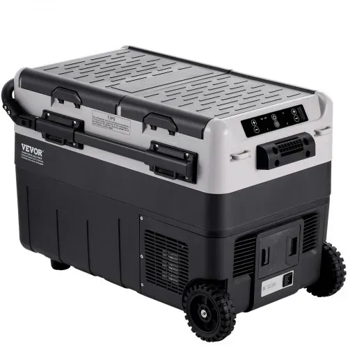 VEVOR Tragbarer Autokühlschrank, 12-Volt-Autokühlschrank, 50L tragbarer Dual-Zone-Gefrierschrank, einstellbare Temperatur, Kompressorkühler für Zuhause, Outdoor, Camping, Wohnmobil, Auto – Bild 9