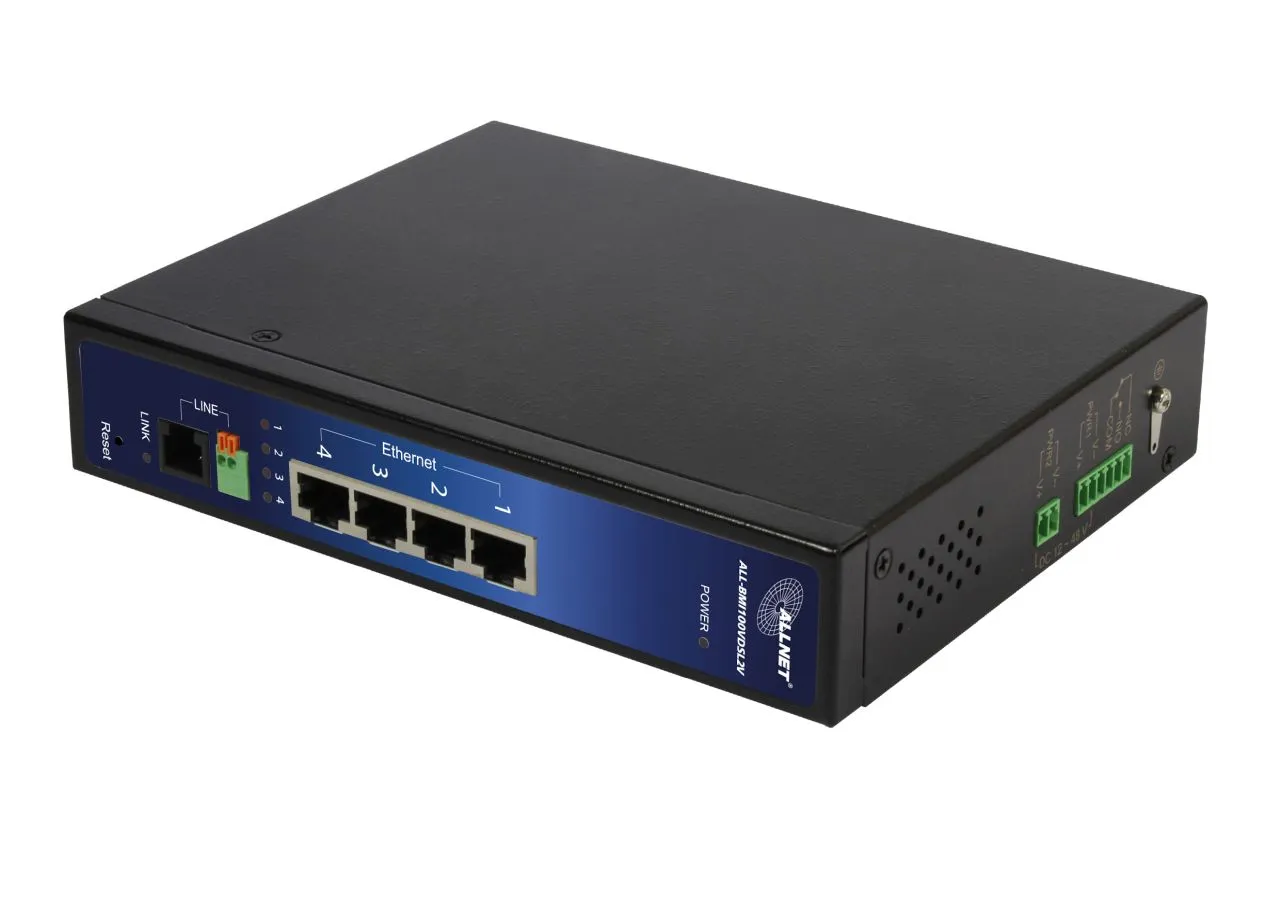 ALLNET ISP Bridge Modem VDSL2 mit Vectoring Industrial IP30 VDSL2V "ALL-BMI100VDSL2V" – Bild 2