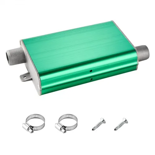 VEVOR Dieselheizungsschalldämpfer Abgasschalldämpfer Set mit 2 Klemmen & Schrauben, Aluminiumlegierung, Standheizungs-Geräuschreduzierer für 2 kW / 5 kW / 8 kW Standheizung VEVOR Dieselheizungsschalldämpfer Abgasschalldämpfer Set mit 2 Klemmen & Schrauben, Aluminiumlegierung, Standheizungs-Geräuschreduzierer für 2 kW / 5 kW / 8 kW Standheizung