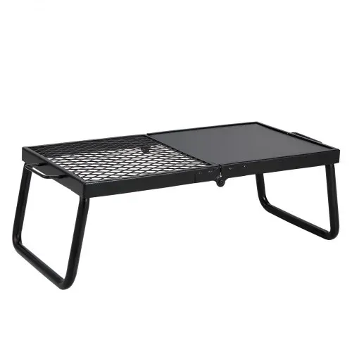VEVOR BBQ Gills Holzkohlegrill Klappgrill Tischgrill 570 x 285 x 230 mm, 6 kg Belastbar Tragbarer Reisegrill Outdoor Campinggrill 300 ℃, Grillgitter + Grillplatte für Gartenpartys, Picknick, Terasse – Bild 8