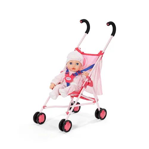 BABY born Stroller with Bag Pink Puppenwagen – Bild 4