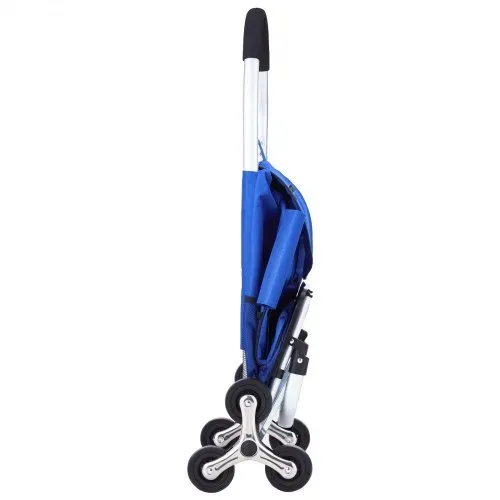 VEVOR faltbarer Einkaufswagen, 445 x 375 x 990 mm, Sackkarre zum Treppensteigen mit 6 Rädern, Aufbewahrungstasche aus Oxford-Stoff, zum Einkaufen, Büro, Umzug, Transport, im Freien, Wäsche – Bild 10