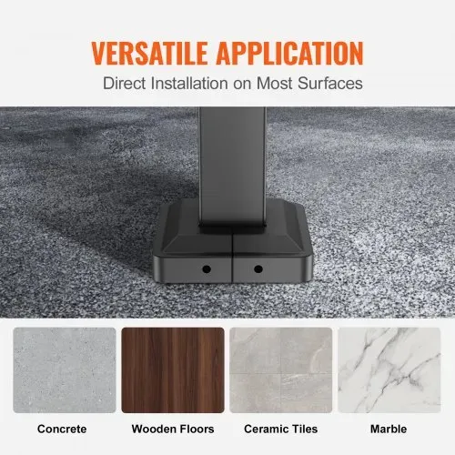 VEVOR Treppengeländer 120x13,5x97 cm Handlauf Geländer für 2 oder 3 Stufige Treppen Eingangsgeländer formschön Höhe(bis zu 45 cm) & Winkel(0-52,8°) einstellbar Ideal für Veranden Eingänge Gärten – Bild 4