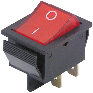 Wippenschalter McPower, 4-polig, beleuchtete Wippe, 250V/15A, Stellungen: EIN/AUS Wippenschalter McPower, 4-polig, beleuchtete Wippe, 250V/15A, Stellungen: EIN/AUS