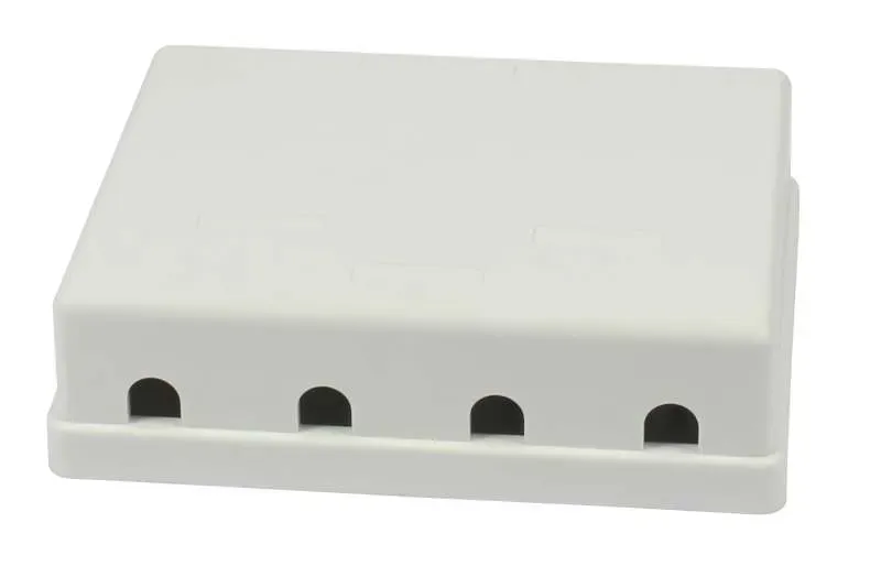 Keystone, Modulträger, Patchpanel für 4x TP-Modul, Aufputz, weiss(ABS), Synergy 21, – Bild 2