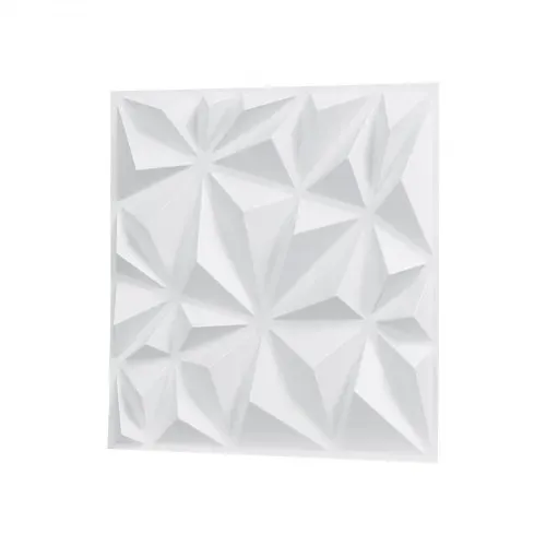 VEVOR 3D-Wandpaneele 33er-Set, 30x30 cm PVC-Moderne minimalistische Wandverkleidung, 2,97 m² Deckkraft, Wanddeko, Inneneinrichtung für Decke, Schlafzimmer, Wohn- und Spielzimmer, Mattweiß – Bild 10