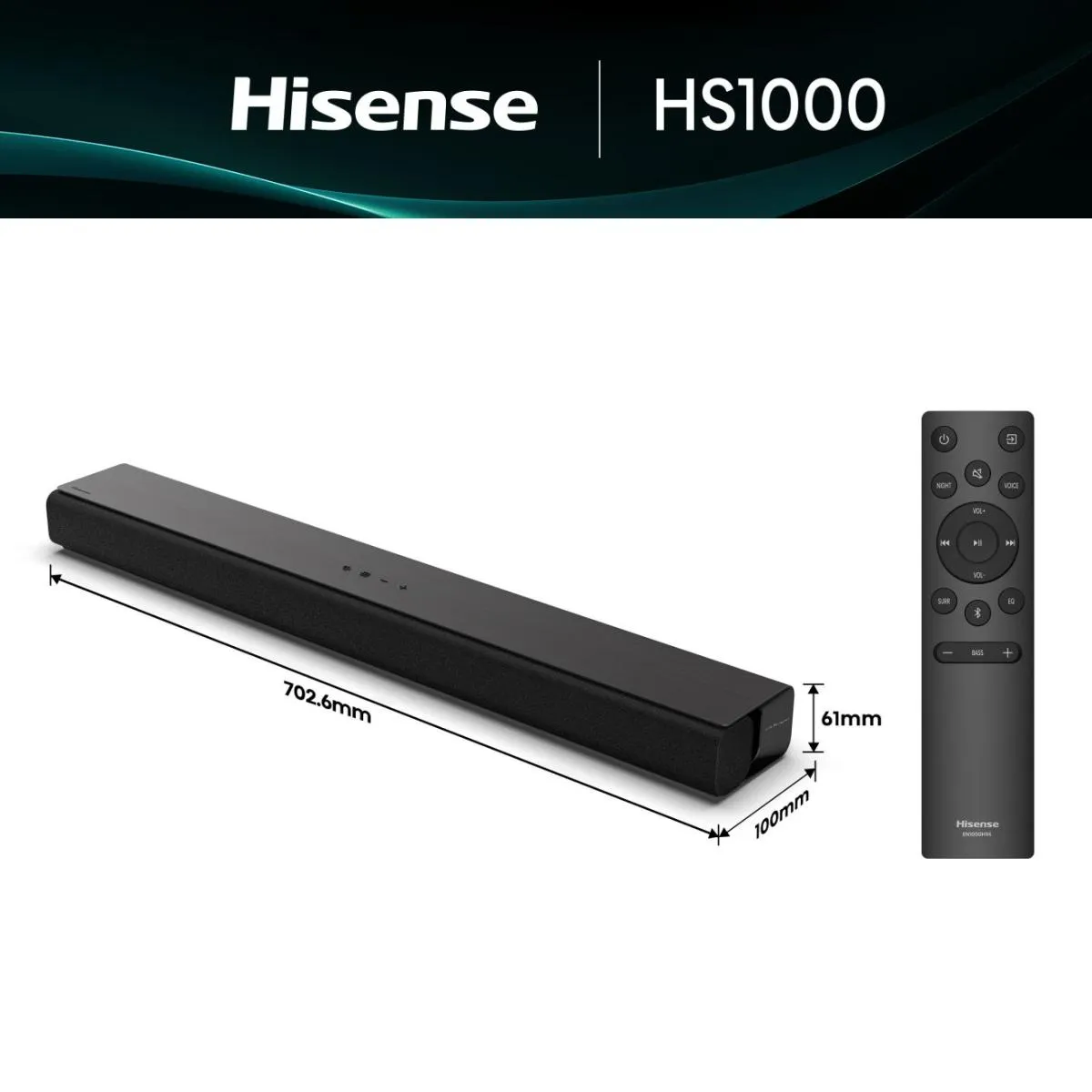 Hisense HS1000 Schwarz 2.0 Kanäle 120 W – Bild 2