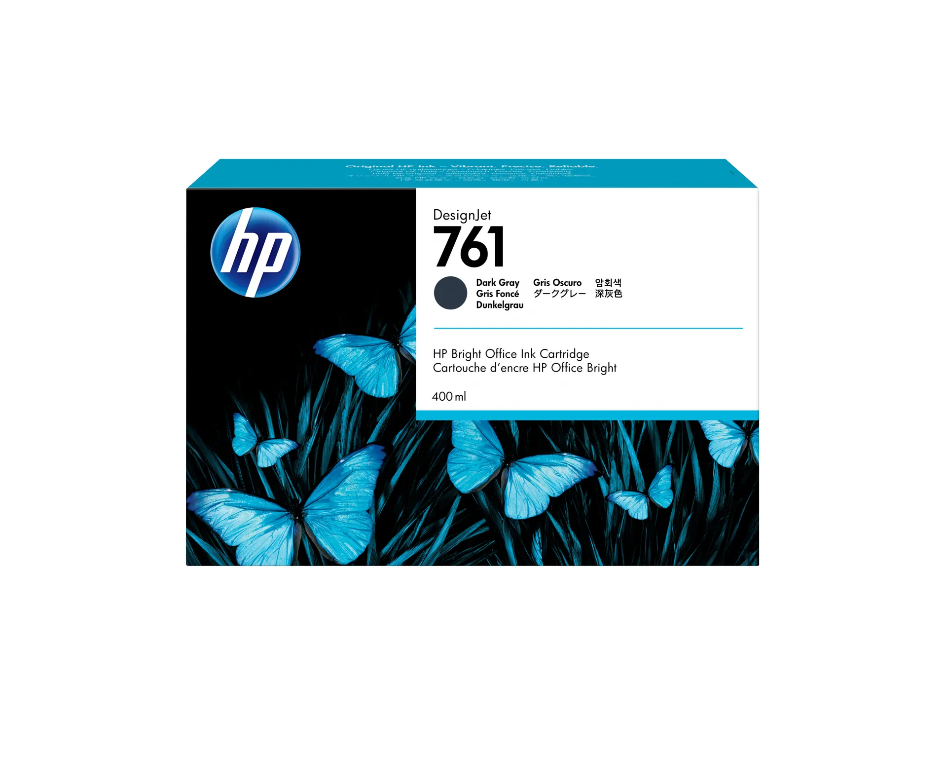HP 761 Dunkelgrau DesignJet Druckerpatrone, 400 ml HP 761 Dunkelgrau DesignJet Druckerpatrone, 400 ml