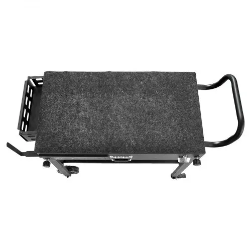 VEVOR Grillwagen Outdoor 787x432 mm (Tischplattengröße), Klappbarer Grilltisch mit Taschentuchhalter & Rädern & magnetischer Werkzeugablage, Grillvorbereitungstisch Servierwagen für Picknick Küche – Bild 9