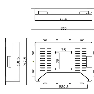ALLNET Touch Display Tablet 10 Zoll zbh. Wandmontage Einbaurahmen für Unterputz/Hohlraum aufliegend ALLNET Touch Display Tablet 10 Zoll zbh. Wandmontage Einbaurahmen für Unterputz/Hohlraum aufliegend
