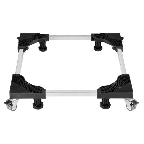 VEVOR Waschmaschine Sockel Untergestell 500 kg Tragkraft, mobile Basis mit feststellbaren Zwillingsrädern & 4 Bremsen, 69,85-89,9 cm verstellbarer Möbelwagen für Waschmaschine, Kühlschrank & Trockner – Bild 9