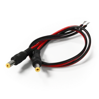 DC-Hohlstecker McPower 5,5×2,1mm, 30cm Kabel, 2er-Set DC-Hohlstecker McPower 5,5×2,1mm, 30cm Kabel, 2er-Set