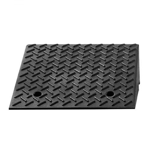 VEVOR Bordsteinrampe für Einfahrten, Schwellenrampe 3175 kg Tragkraft, 18 cm Höhe, Übergangsrampe mit Ablauftank für Rollstühle, Kinderwagen, Motorräder, Autos, Rasenmäher & Anhänger, 2er-Pack – Bild 9