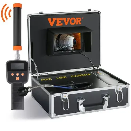 VEVOR Kanalkamera mit 512-Hz-Ortung, 30 m, 17,8 cm Rohrinspektionskamera mit DVR-Funktion, IP68-Kamera mit 12 einstellbaren LEDs, einer 16-GB-SD-Karte für Abwasserleitungen, Haus, Kanalabflussrohre – Bild 10