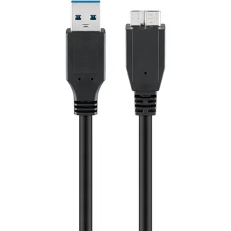 USB 3.2 Gen 1 Kabel, USB-A Stecker > Micro-USB Stecker (Typ B) USB 3.2 Gen 1 Kabel, USB-A Stecker > Micro-USB Stecker (Typ B)