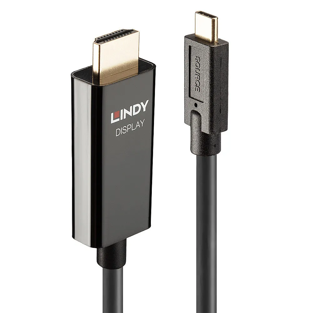 Lindy 43317 Videokabel-Adapter 10 m USB Typ-C HDMI Typ A (Standard) Schwarz Lindy 43317 Videokabel-Adapter 10 m USB Typ-C HDMI Typ A (Standard) Schwarz