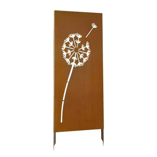 VEVOR Paravent 60x158 cm, Raumteiler aus Metall, Trennwand mit Erdspießen & Stahlplatte, Sichtschutz, Raumtrenner, Dekorative Sichtschutzwand, Ideal für Garten, Terrasse, Hof, Balkon – Bild 10