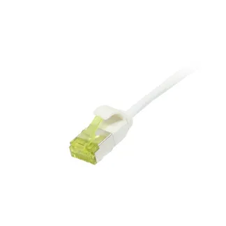 Patchkabel RJ45, CAT6A 500Mhz, 0.15m, weiss, U/FTP, slimline rund d=3,8mm, TPE/LSZH(Superflex), AWG32, mit CAT7 Rohkabel, Synergy 21 Patchkabel RJ45, CAT6A 500Mhz, 0.15m, weiss, U/FTP, slimline rund d=3,8mm, TPE/LSZH(Superflex), AWG32, mit CAT7 Rohkabel, Synergy 21
