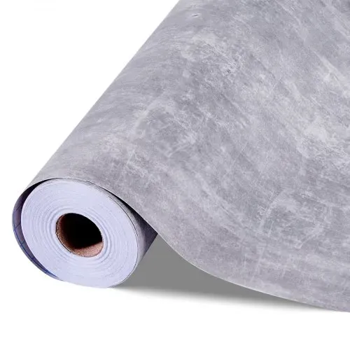 VEVOR Tapete selbstklebend, 45 cm x 15 m, Wandtapete, Klebefolie in Industrie-Stil, Möbelfolie, Möbelaufkleber, dekorative Tapetenrolle für Schlafzimmer, Küche, Büro, Badezimmer, dunkelgrau – Bild 10