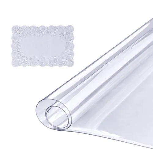 VEVOR Tischfolie Tischschutz Transparent 1,5 mm Dicke, Tischschutz-Folie PVC 457 x 925,4 mm Rechteckige Tischdecke Tischfolie Abwaschbar Verschleißfest Hitzebeständig Wasserdichte Tisch-Schutzfolie VEVOR Tischfolie Tischschutz Transparent 1,5 mm Dicke, Tischschutz-Folie PVC 457 x 925,4 mm Rechteckige Tischdecke Tischfolie Abwaschbar Verschleißfest Hitzebeständig Wasserdichte Tisch-Schutzfolie
