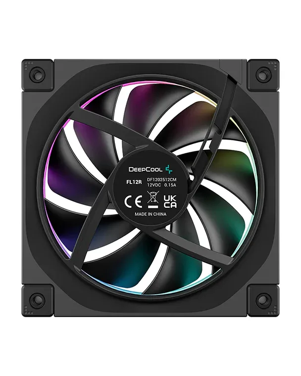 DeepCool FL12R Computergehäuse Ventilator 12 cm Schwarz 1 Stück(e) – Bild 3