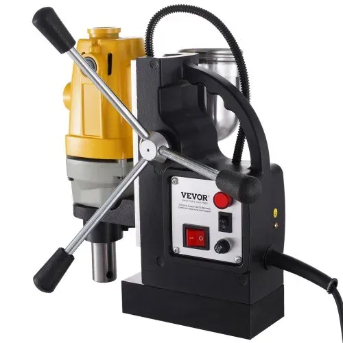 VEVOR 1100 W Magnetbohrmaschine mit 40mm Bohrdurchmesser MD40 Magnetbohrmaschine 12000 N Magnetkraft Magnetbohrsystem 670 U/min mit 6-teiligem HSS-Ringschneider-Set – Bild 7