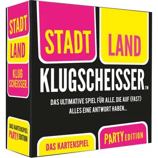 Stadt Land Klugscheisser – Das Kartenspiel (Party Edition), Partyspiel Stadt Land Klugscheisser – Das Kartenspiel (Party Edition), Partyspiel