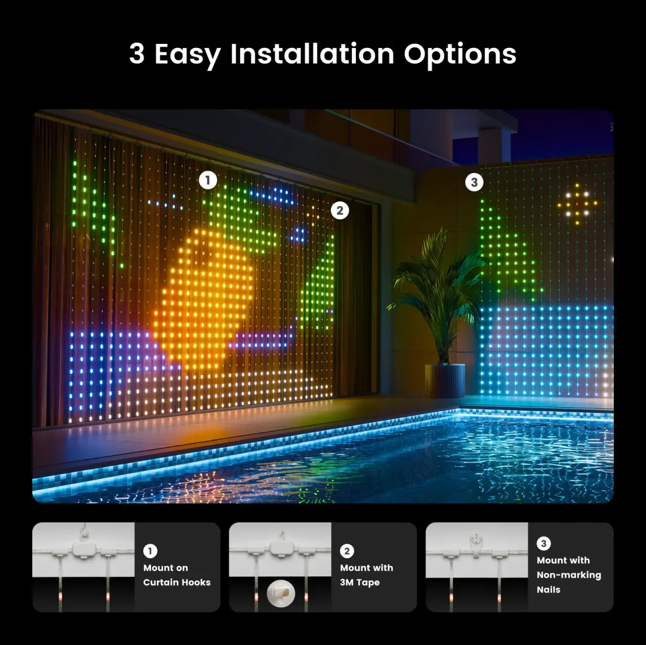 YEELIGHT Curtain Light Vorhangleuchte Bluetooth – Bild 3