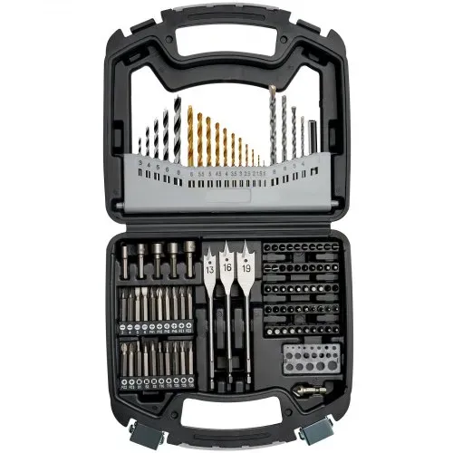 VEVOR Bohrerset 101-teilig, Bohrer- und Schrauberbit-Set, Schraubendreherbit-Set geeignet zum Bohren und Schrauben in Holz, Metall und Zement, Bohrer-Sets Kombi-Set sortiert in geordneter Tragkoffer – Bild 9