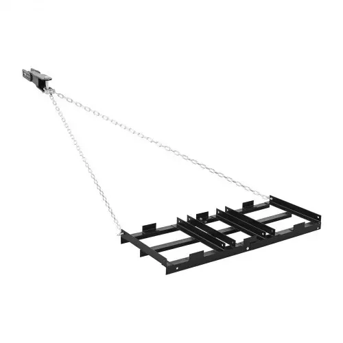 VEVOR Schleppegge 122x50 cm, Wiesenegge, Wiesenschleppe mit 183 cm Kette, Hochleistungs-Nivellierrechen, Verzinkter Stahl-Feldegge für Kiesauffahrten, Passend für ATVs, UTVs & Traktoren – Bild 8