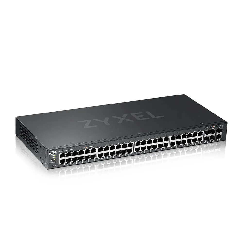 Zyxel GS2220-50-EU0101F Netzwerk-Switch Managed L2 Gigabit Ethernet (10/100/1000) Schwarz Zyxel GS2220-50-EU0101F Netzwerk-Switch Managed L2 Gigabit Ethernet (10/100/1000) Schwarz