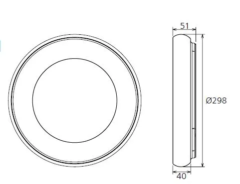 Synergy 21 LED Rundleuchte Donut nw silber 25w – Bild 2