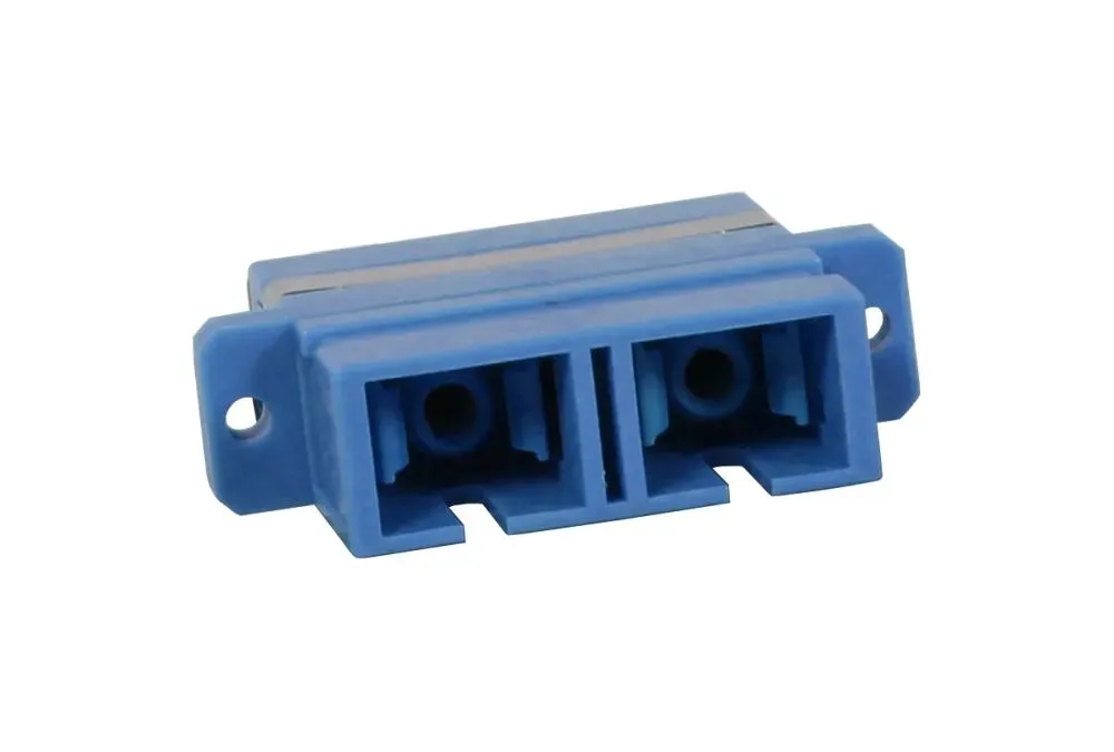 LWL-Kupplung,SC-Buchse/SC-Buchse, 9/125u Singlemode, duplex, PVC, OS2, Keramikhülse, mit Flansch, Synergy 21 – Bild 2