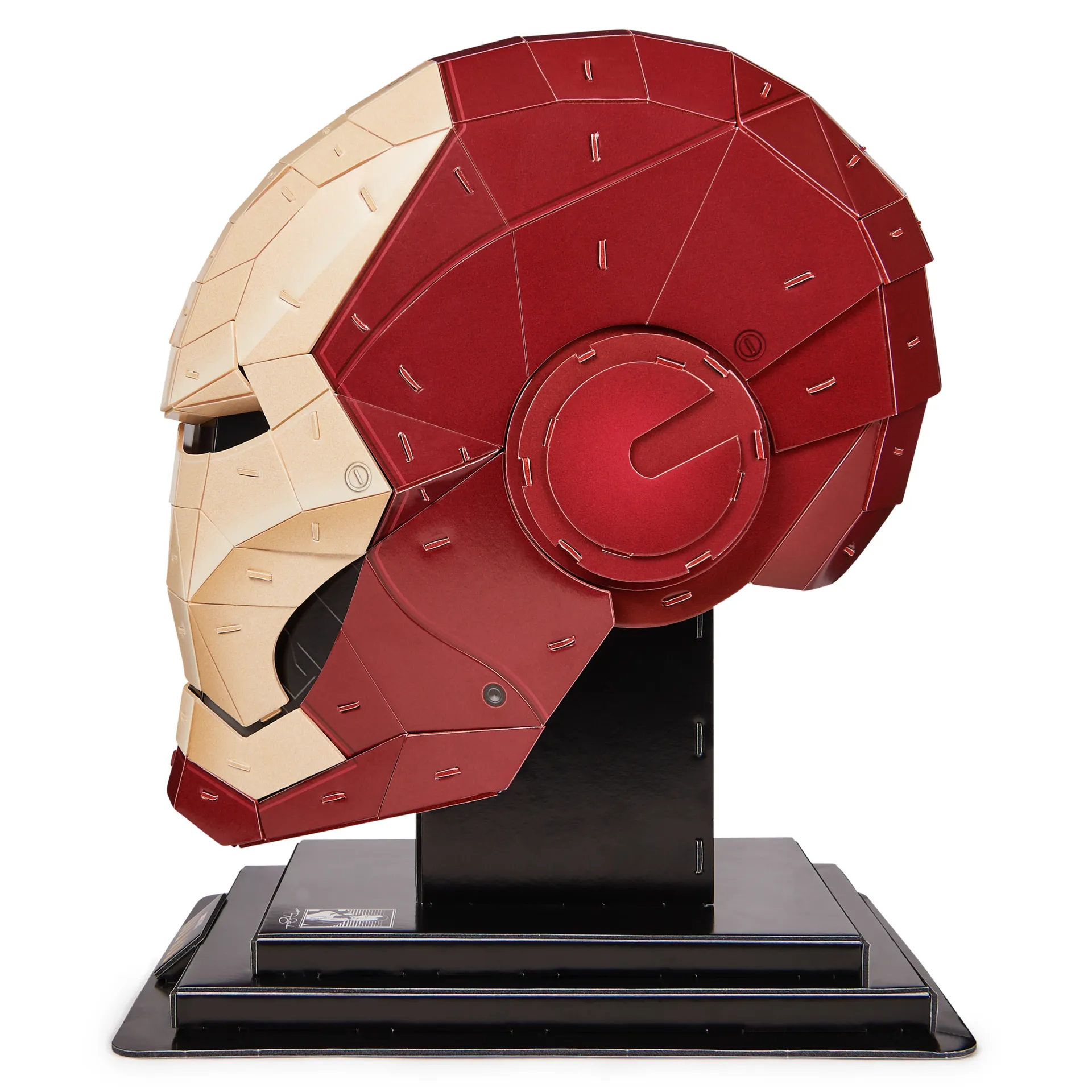 4D Build - Marvel Iron Man-Helm - detailreicher 3D-Modellbausatz aus hochwertigem Karton, 96 Teile, für alle Superhelden-Fans ab 12 Jahren – Bild 3