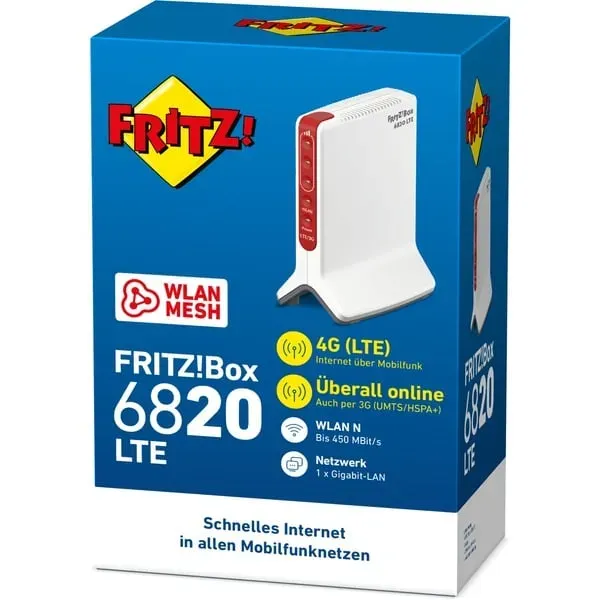 Box 6820 LTE Einzelband (2,4GHz) Wi-Fi 4 (802.11n) Weiß 1 4G Intern – Bild 6