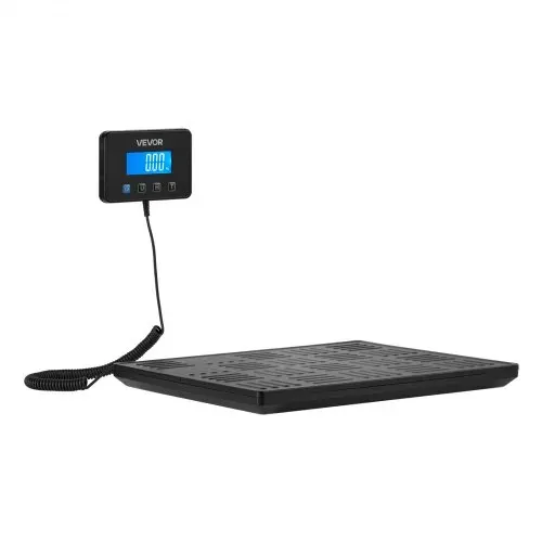 VEVOR Digitale Paketwaage, 20/100 g, doppelte Genauigkeit, 300 kg Plattformwaage mit Hold-/Tara-Funktion & LCD-Display, für Pakete, Porto, Gepäck, Batterie & Ladekabel im Lieferumfang enthalten – Bild 9