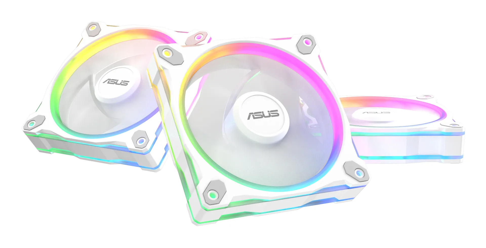 ASUS Prime MR120 Fan ARGB Reverse White 3in1 Computergehäuse Ventilator 12 cm Weiß 3 Stück(e) ASUS Prime MR120 Fan ARGB Reverse White 3in1 Computergehäuse Ventilator 12 cm Weiß 3 Stück(e)