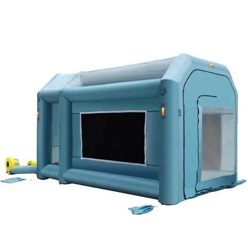 VEVOR Aufblasbare Lackierkabine Zelt 4x2,5x2,5m Sprühkabine Zelt aus 210D Oxford-Gewebe PVC Auto Lackierkabine mit Inflations-/Belüftungsgebläse Ideal für Lackierung und Reparatur von Autoteilen – Bild 8