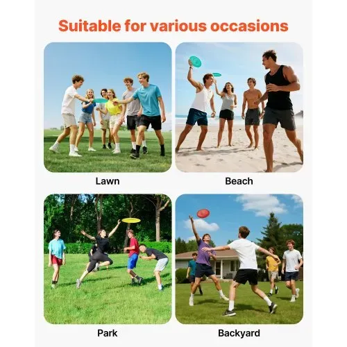 VEVOR Disgolf Set Disc Golf Scheiben (6 + 1 Stk.) für Anfänger, Starter-Set mit Putter, Mid-Range, Driver, inklusive Mini-Marker, tragbarer Rucksack, für Garten Rasen Strand und Park im Freien、 – Bild 5