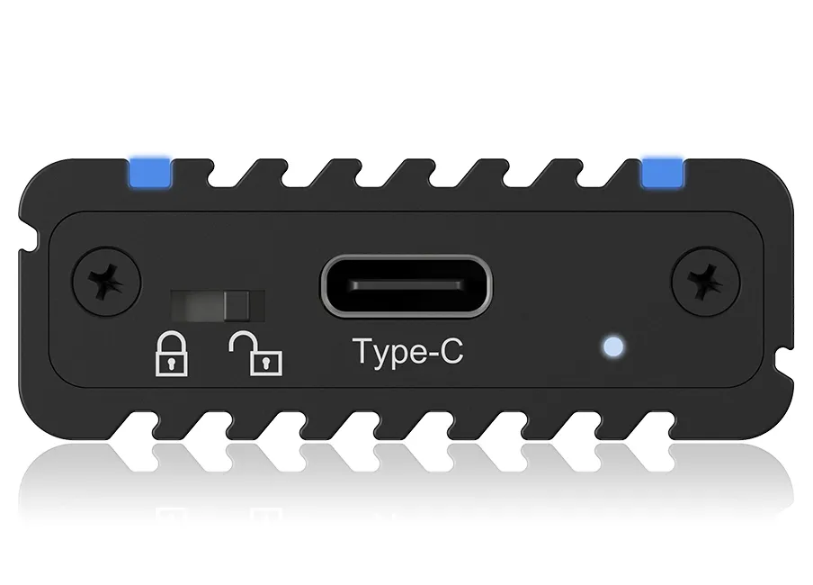 ICY BOX IB-1824ML-C31, Type-C® USB 3.2 Gen 2 zu PCIe NVMe M.2 2230/2242/2260/2280 SSD Gehäuse, Beleuchtung mit Farbwechsel – Bild 7