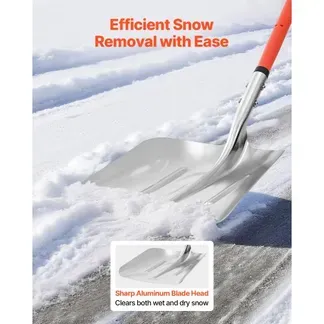 VEVOR Schneeschaufel, 350×400 mm Schneeräumer aus Aluminiumlegierung mit D-förmigen Griffen, Schneeräumer, Schneeschippe, Schneeschüppe, tragbares Schneeräumwerkzeug für Garten, Auto, Camping VEVOR Schneeschaufel, 350×400 mm Schneeräumer aus Aluminiumlegierung mit D-förmigen Griffen, Schneeräumer, Schneeschippe, Schneeschüppe, tragbares Schneeräumwerkzeug für Garten, Auto, Camping
