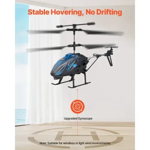VEVOR RC-Helikopter, 2,4 GHz ferngesteuerter Hubschrauber, 3,5-Kanal-RC-Flugzeug, 16 Minuten Flugzeit, Höhenhaltung, Start/Landung mit einer Taste & LED-Leuchten, Spielzeug für Kinder ab 8 Jahren – Bild 2