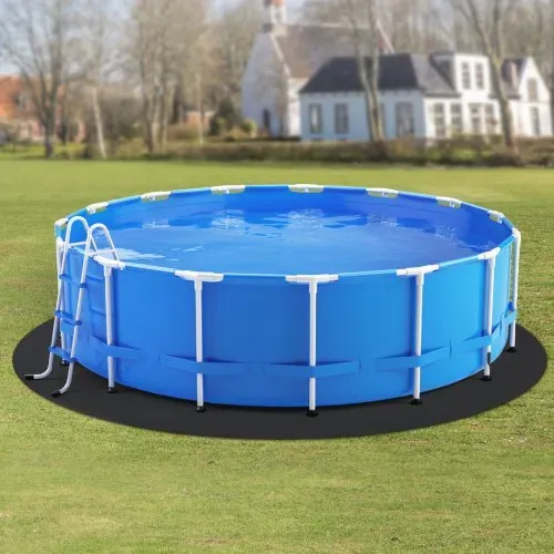 VEVOR runde Poolunterlage, 5,5 m, Bodenplane für oberirdische Schwimmbecken, extra dicke Bodenschutzplane, Poolmatte aus Geotextilmaterial, verlängert die Lebensdauer der Folie – Bild 7