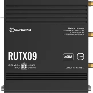 Teltonika · Router · RUTX09 · Industrial LTE Modem Router Cat6 „ONLY LAN“ 300Mbps Down/42Mbps UP Teltonika · Router · RUTX09 · Industrial LTE Modem Router Cat6 „ONLY LAN“ 300Mbps Down/42Mbps UP
