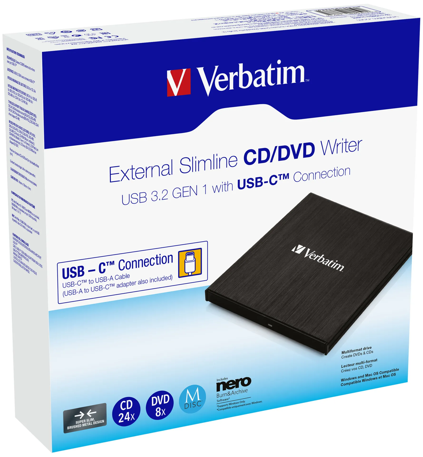 Verbatim Externer Slimline CD/DVD-Brenner – Bild 7